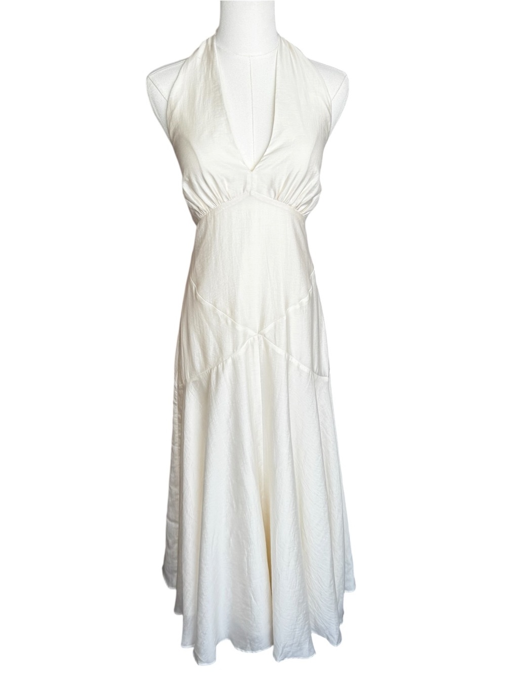 NWT Brochu Walker The Tori Voile Dress in Creme XS - Picture 5 of 16